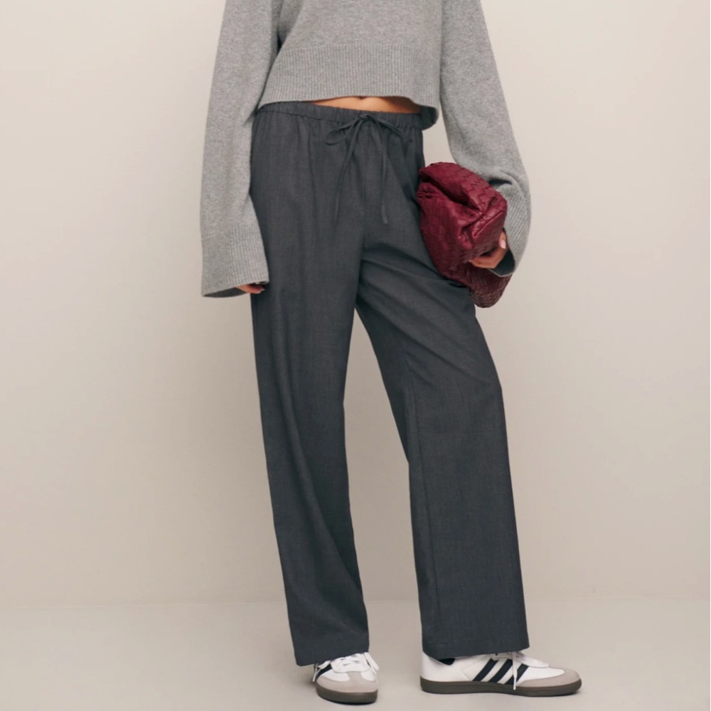 Reformation Olina Pant Charcoal